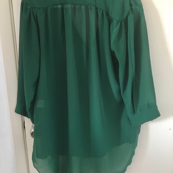 🌸2 for one🌸 Beautiful green sheer blouse - Picture 3 of 3